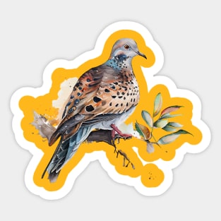 Turtle Dove Watercolor 7.0 Sticker